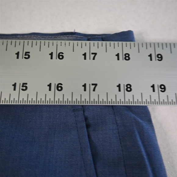 Hart Schaffner Marx 36x30 Blue 100% Wool‎ Zip Pocket Straight Mens Dress Pants - Picture 11 of 16